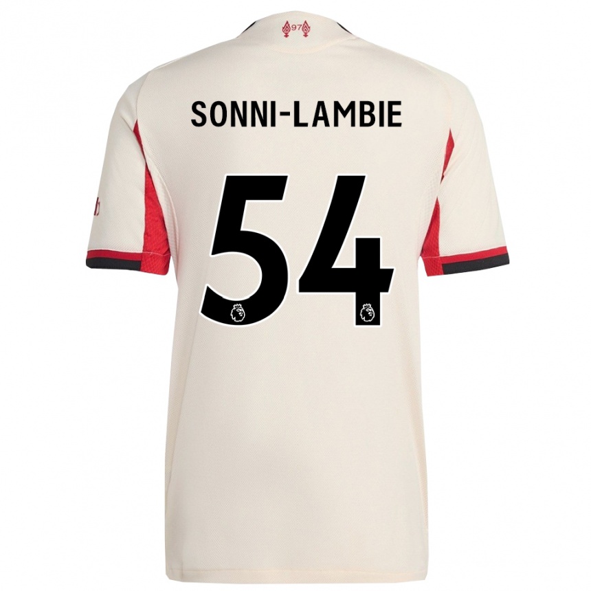 ילדים כדורגל Joshua Sonni-Lambie #54 לבן שחור הרחק ג'רזי 2025/26