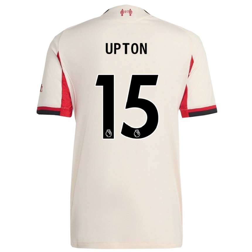 ילדים כדורגל Joe Upton #15 לבן שחור הרחק ג'רזי 2025/26