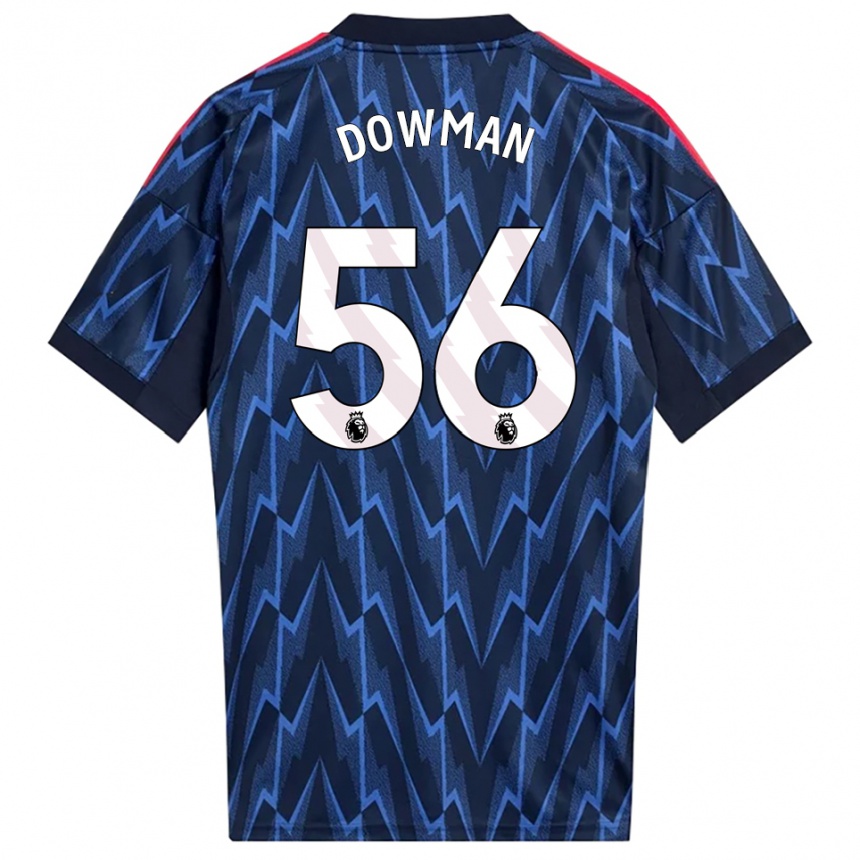 ילדים כדורגל Max Dowman #56 נייבי אדום הרחק ג'רזי 2025/26