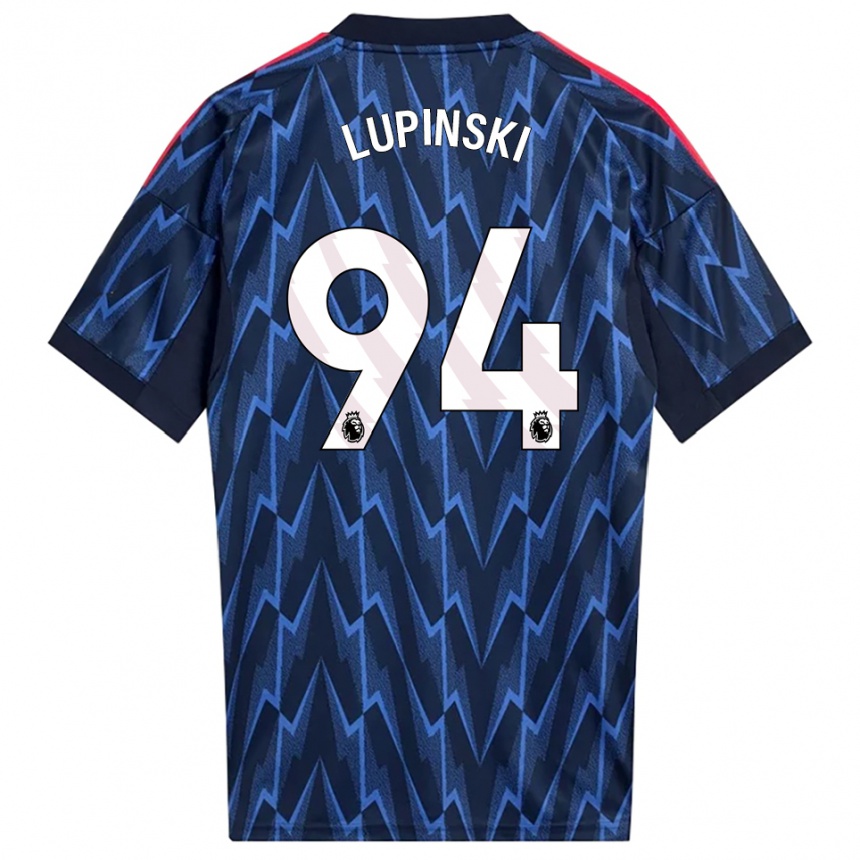 ילדים כדורגל Remi Lupinski #94 נייבי אדום הרחק ג'רזי 2025/26