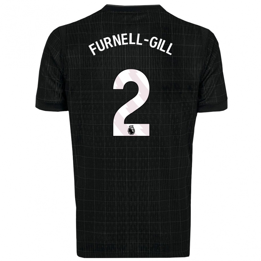 ילדים כדורגל לוקה פרנל-גיל #2 שחור אפור הרחק ג'רזי 2025/26