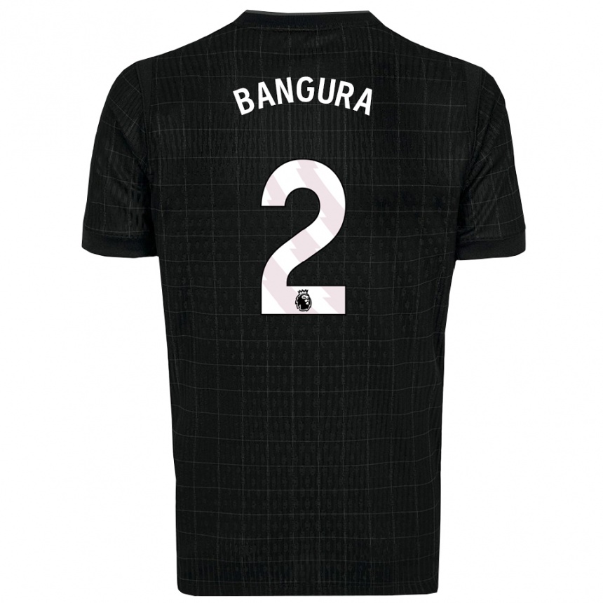 ילדים כדורגל Samal Bangura #2 שחור אפור הרחק ג'רזי 2025/26