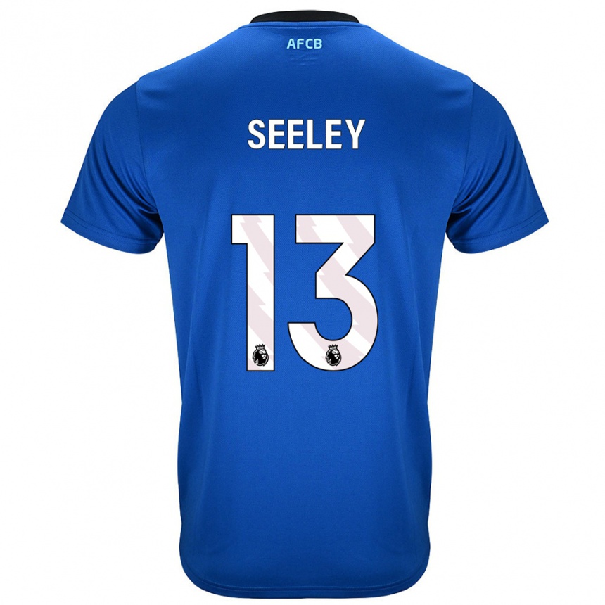 ילדים כדורגל Will Seeley #13 כחול שחור הרחק ג'רזי 2025/26