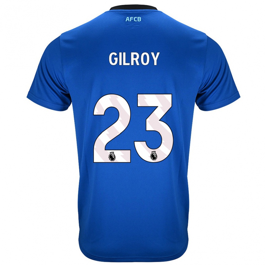 ילדים כדורגל Chloe Gilroy #23 כחול שחור הרחק ג'רזי 2025/26