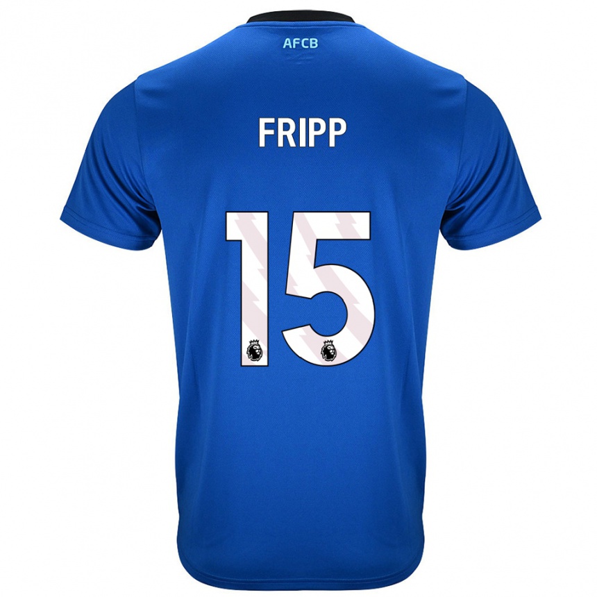 ילדים כדורגל Kelly Fripp #15 כחול שחור הרחק ג'רזי 2025/26