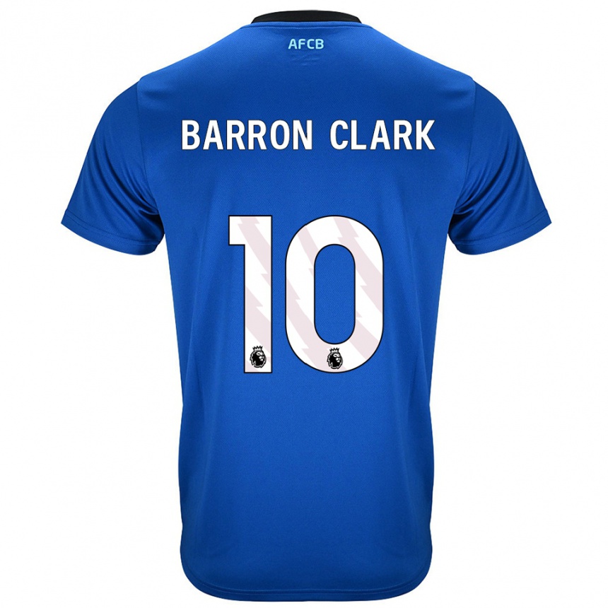ילדים כדורגל Molly Barron-Clark #10 כחול שחור הרחק ג'רזי 2025/26