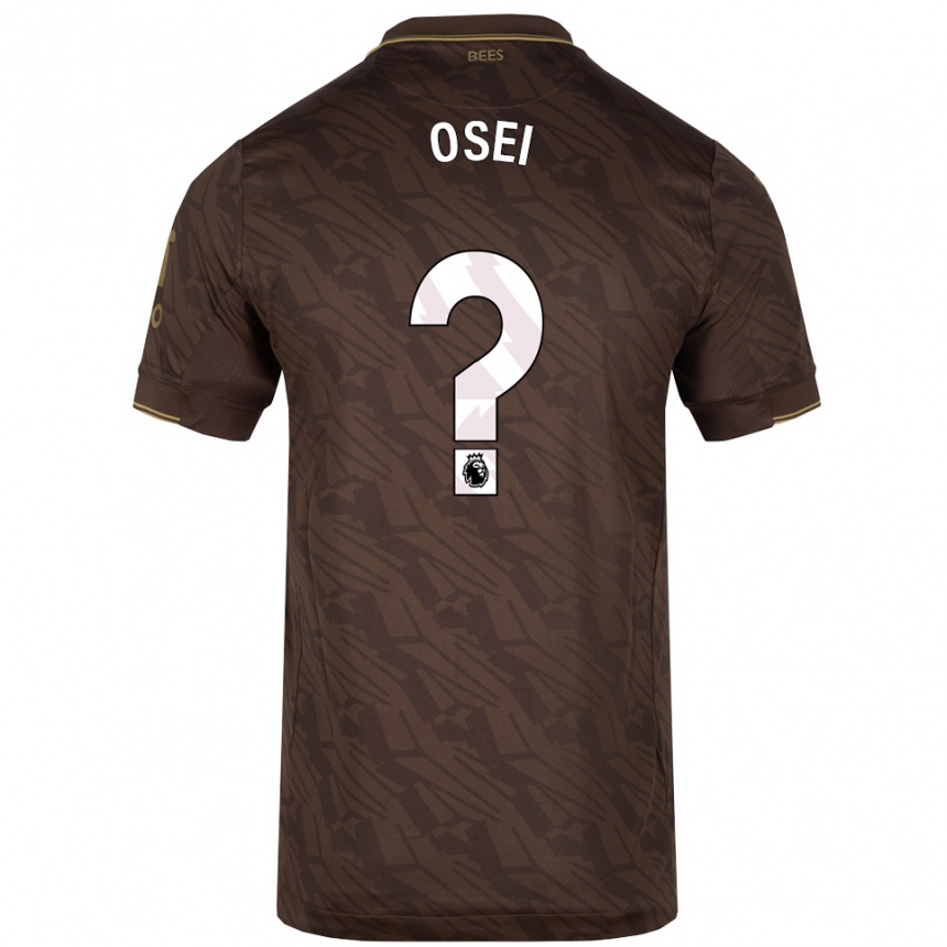 ילדים כדורגל Mark Osei #0 חום זהב הרחק ג'רזי 2025/26