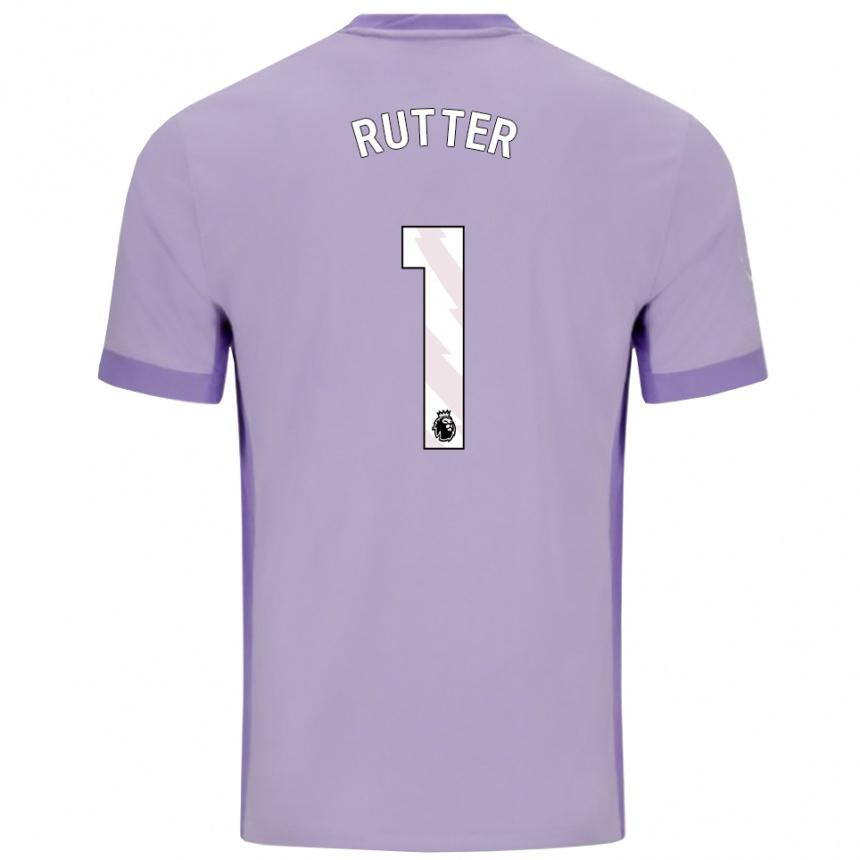 ילדים כדורגל William Rutter #1 טארו סגול לבן הרחק ג'רזי 2025/26