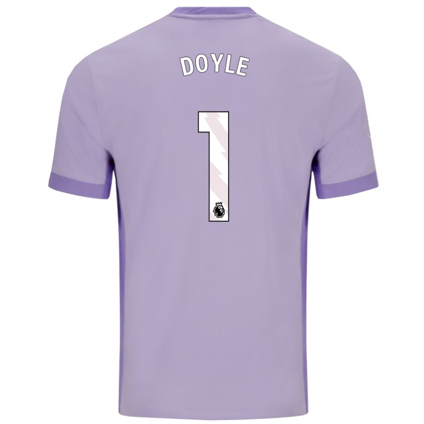 ילדים כדורגל Liam Doyle #1 טארו סגול לבן הרחק ג'רזי 2025/26