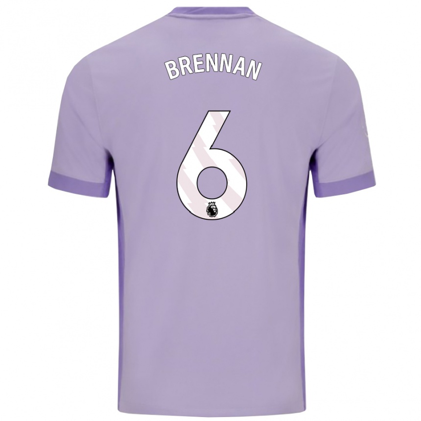 ילדים כדורגל Zach Brennan #6 טארו סגול לבן הרחק ג'רזי 2025/26
