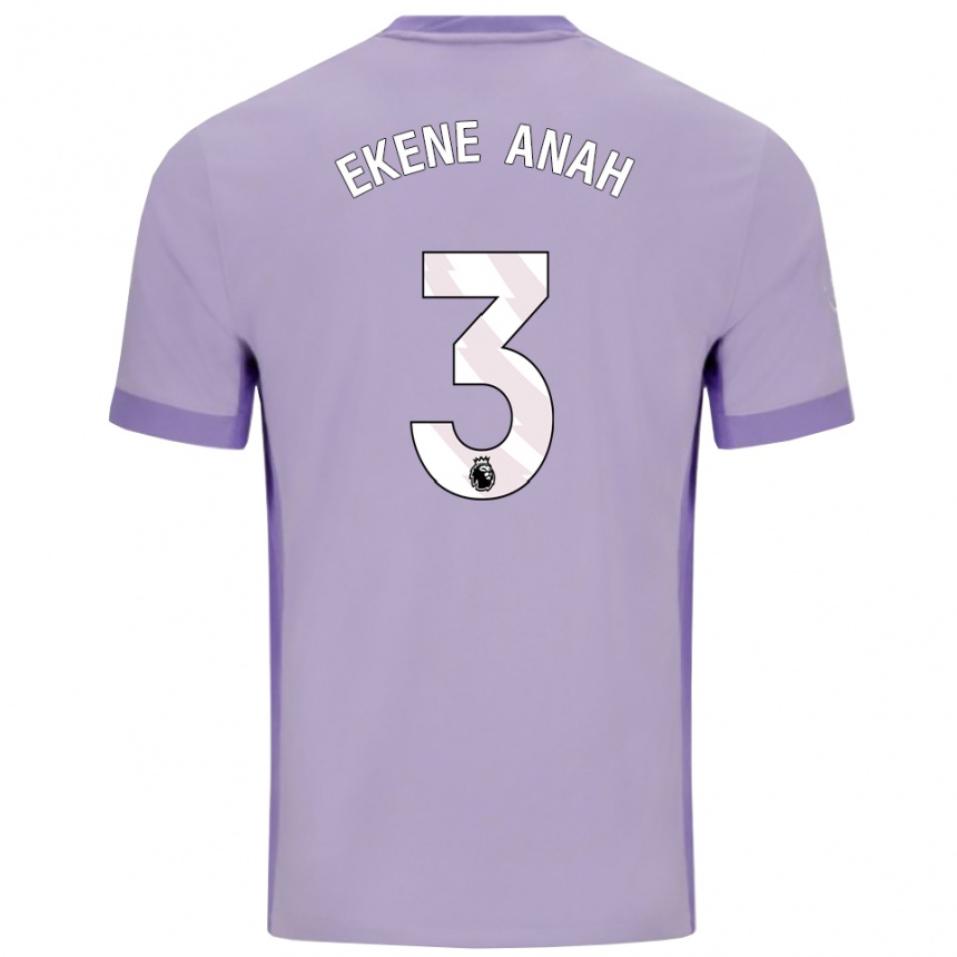ילדים כדורגל Cristiano Ekene Anah #3 טארו סגול לבן הרחק ג'רזי 2025/26