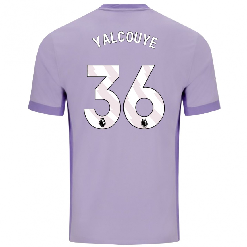 ילדים כדורגל Malick Junior Yalcouyé #36 טארו סגול לבן הרחק ג'רזי 2025/26