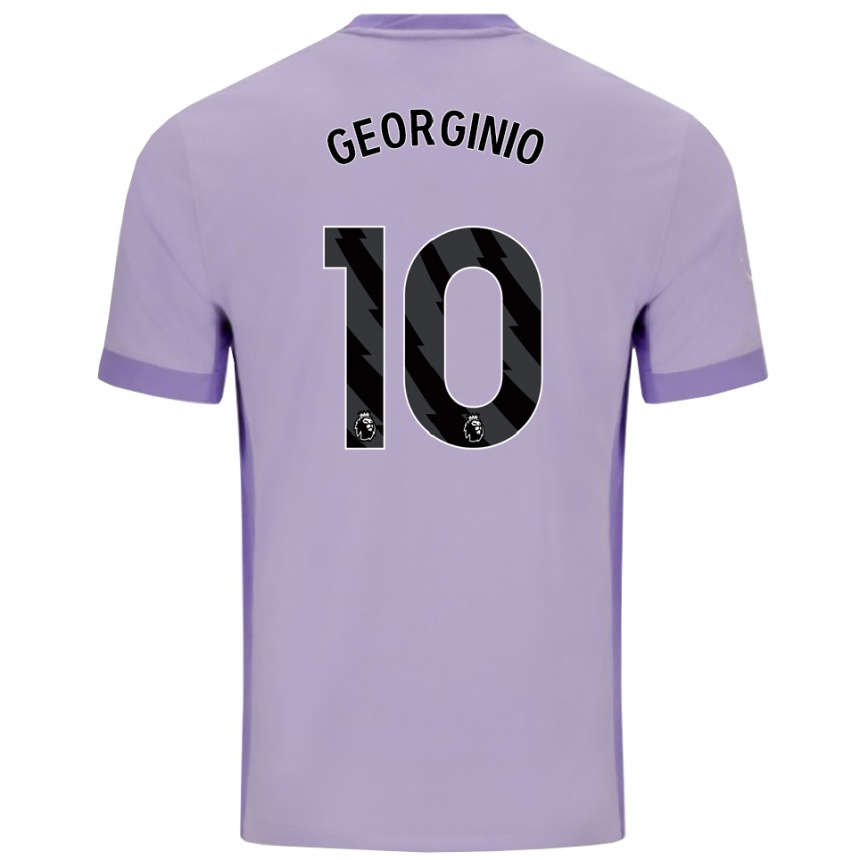 ילדים כדורגל ג'ורג'יניו ראטר #10 טארו סגול לבן הרחק ג'רזי 2025/26