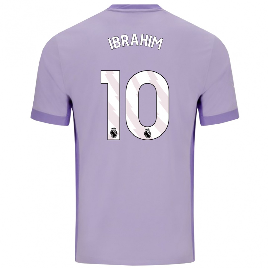 ילדים כדורגל Younes Ibrahim #10 טארו סגול לבן הרחק ג'רזי 2025/26