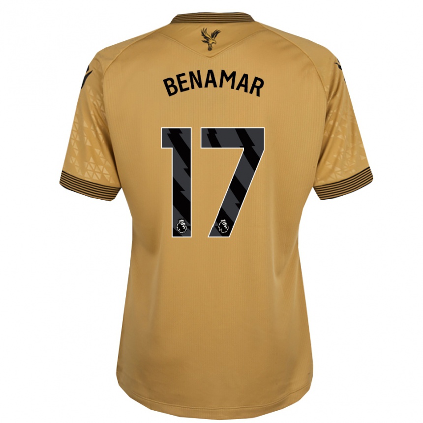 ילדים כדורגל Dean Benamar #17 זהב שחור הרחק ג'רזי 2025/26