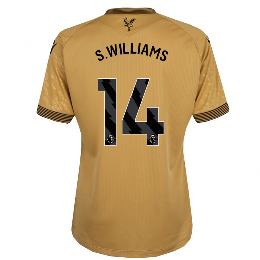 ילדים כדורגל Seb Williams #14 זהב שחור הרחק ג'רזי 2025/26