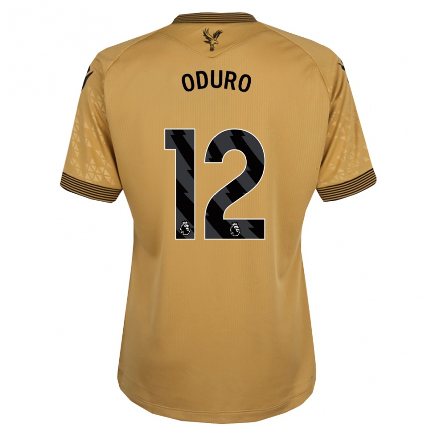 ילדים כדורגל Stuart Oduro #12 זהב שחור הרחק ג'רזי 2025/26