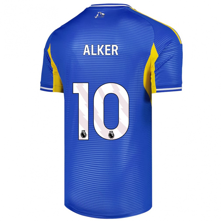 ילדים כדורגל Samuel Alker #10 כחול צהוב הרחק ג'רזי 2025/26