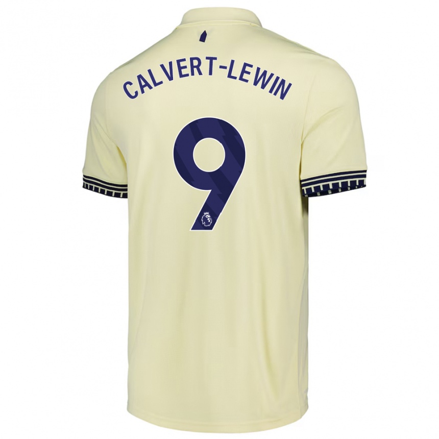 ילדים כדורגל דומיניק קלברט-לווין #9 לבן מלוכלך שחור הרחק ג'רזי 2025/26