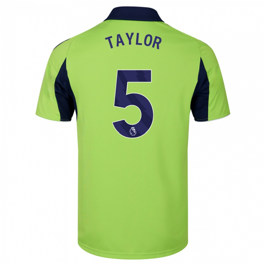 ילדים כדורגל Archie Taylor #5 ירוק נייבי לבן הרחק ג'רזי 2025/26