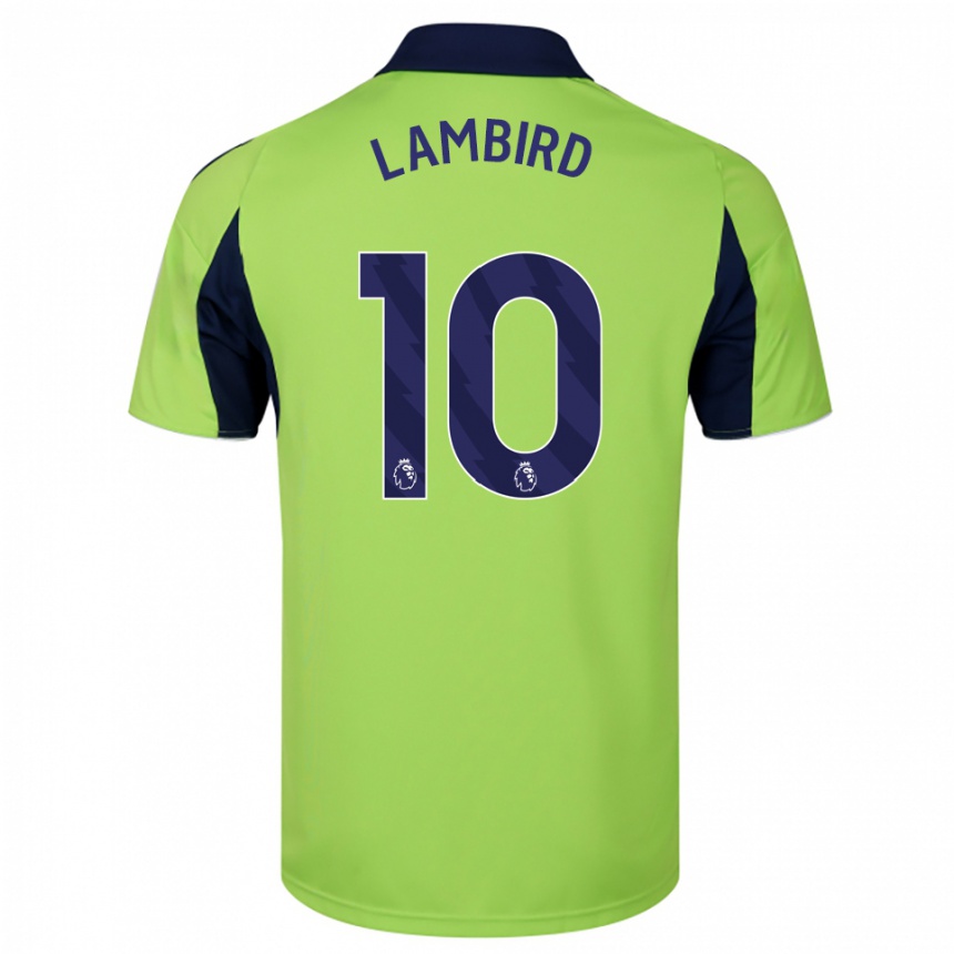 ילדים כדורגל Lilly Lambird #10 ירוק נייבי לבן הרחק ג'רזי 2025/26