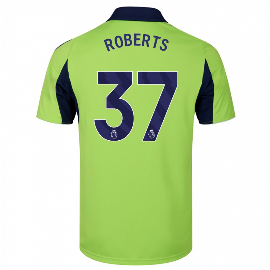 ילדים כדורגל Sophia Roberts #37 ירוק נייבי לבן הרחק ג'רזי 2025/26
