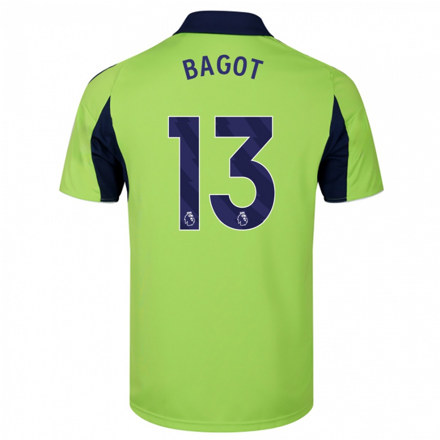 ילדים כדורגל Matthew Bagot #13 ירוק נייבי לבן הרחק ג'רזי 2025/26