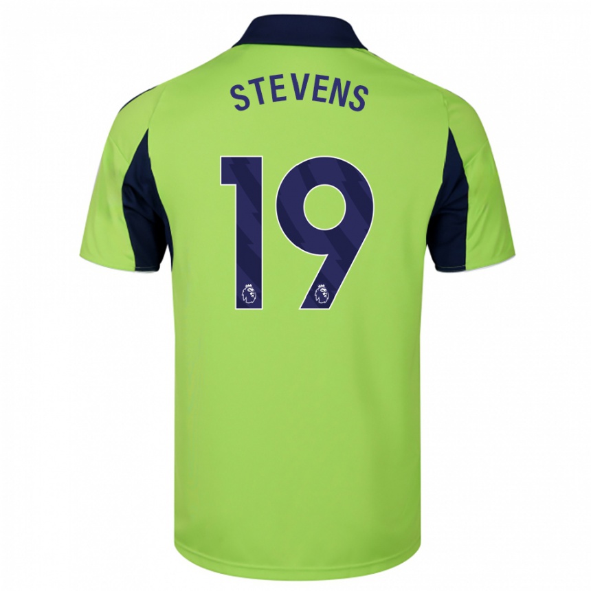 ילדים כדורגל Lily Stevens #19 ירוק נייבי לבן הרחק ג'רזי 2025/26