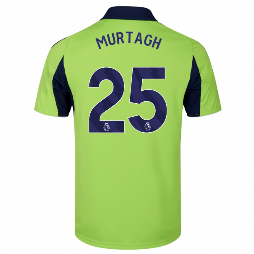 ילדים כדורגל Ruby Murtagh #25 ירוק נייבי לבן הרחק ג'רזי 2025/26