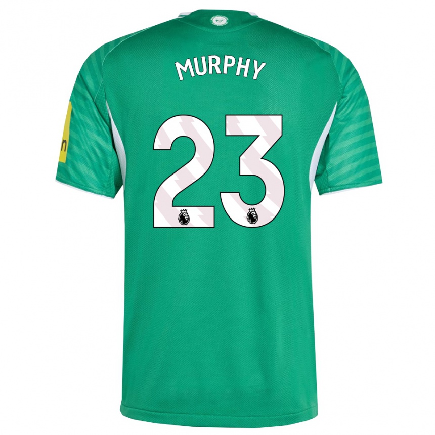 ילדים כדורגל ג'ייקוב מרפי #23 ירוק לבן הרחק ג'רזי 2025/26