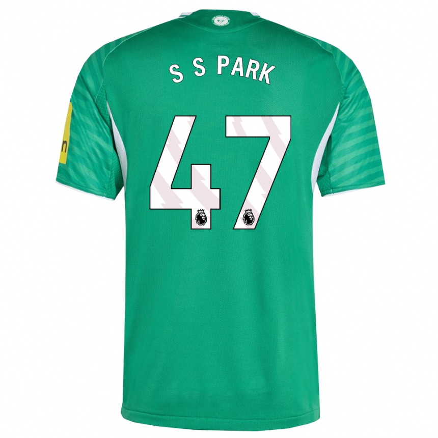 ילדים כדורגל סאונג-סו פארק #47 ירוק לבן הרחק ג'רזי 2025/26