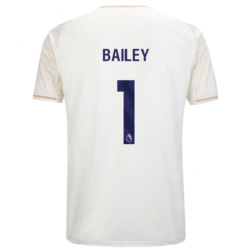 ילדים כדורגל Joe Bailey #1 לבן מלוכלך שחור הרחק ג'רזי 2025/26