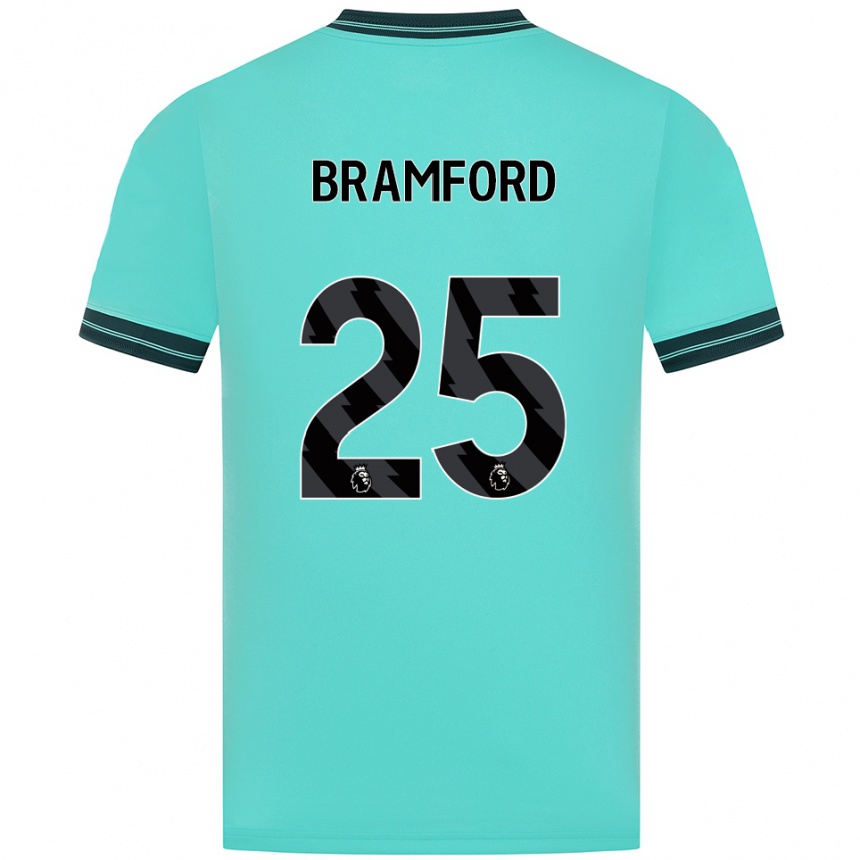 ילדים כדורגל Sophie Bramford #25 תכלת ירוק הרחק ג'רזי 2025/26