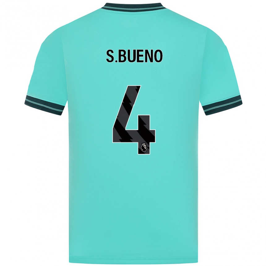 ילדים כדורגל סנטיאגו בואנו #4 תכלת ירוק הרחק ג'רזי 2025/26