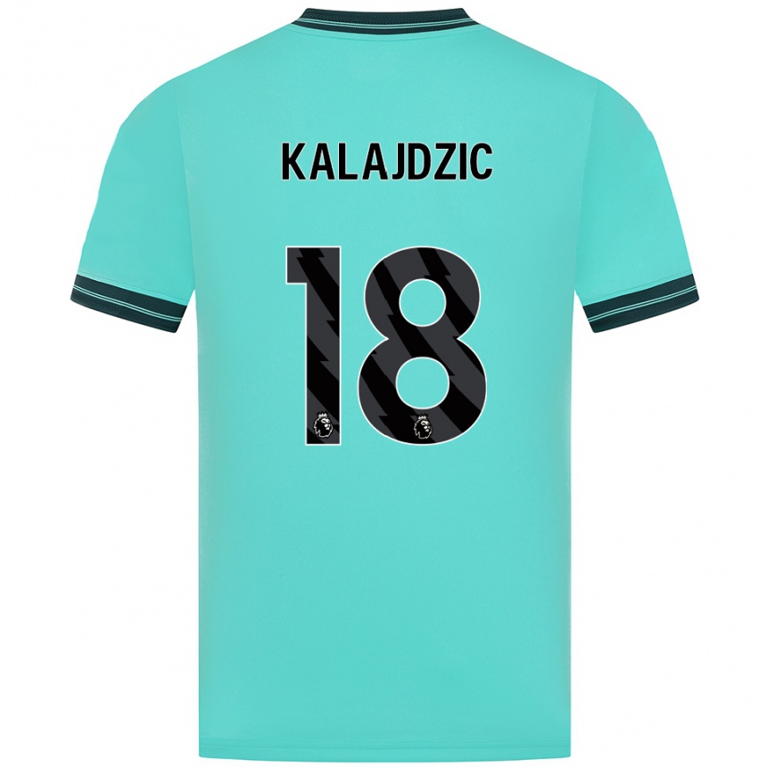 ילדים כדורגל סשה קלאידז'יץ' #18 תכלת ירוק הרחק ג'רזי 2025/26