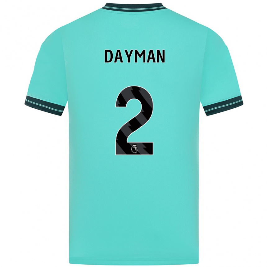 ילדים כדורגל Myles Dayman #2 תכלת ירוק הרחק ג'רזי 2025/26