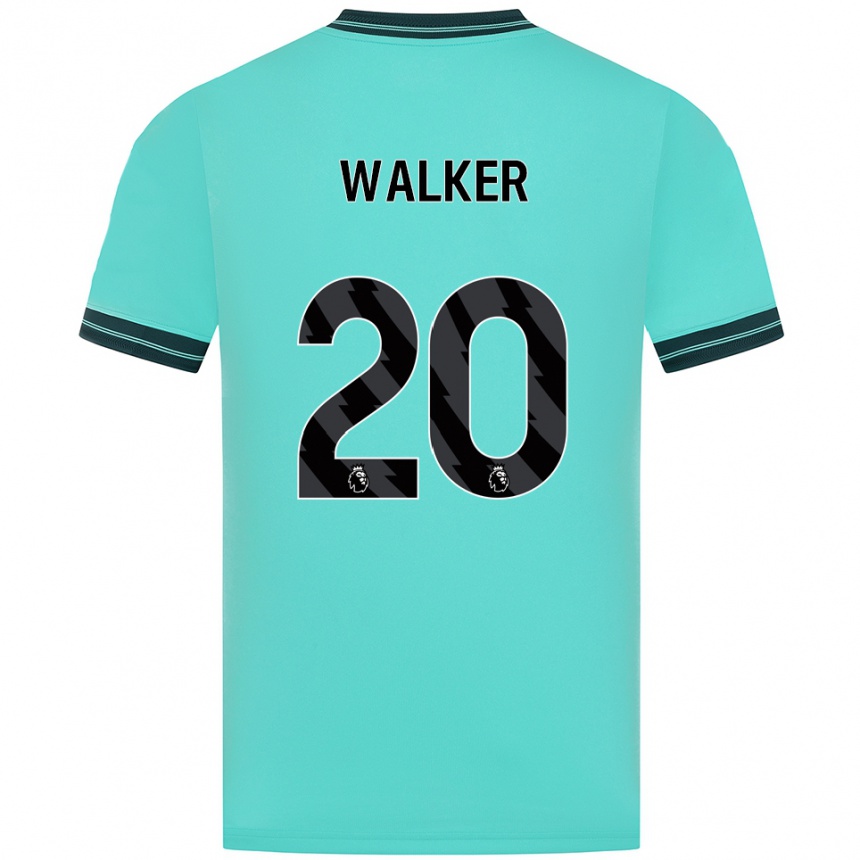 ילדים כדורגל לורי ווקר #20 תכלת ירוק הרחק ג'רזי 2025/26