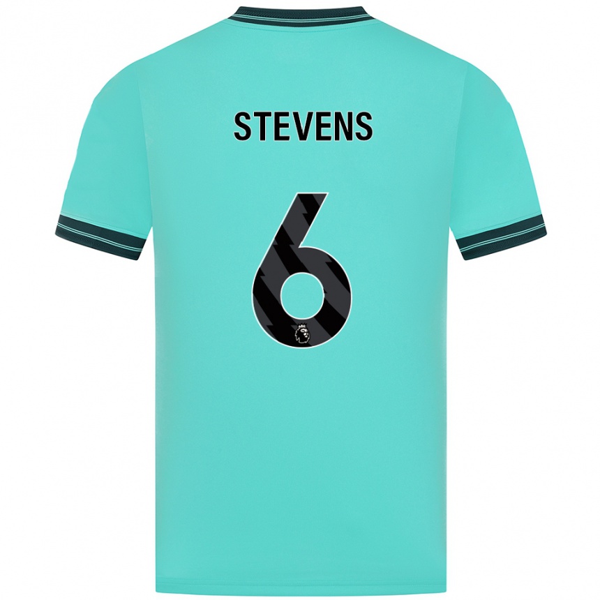 ילדים כדורגל Mason Stevens #6 תכלת ירוק הרחק ג'רזי 2025/26