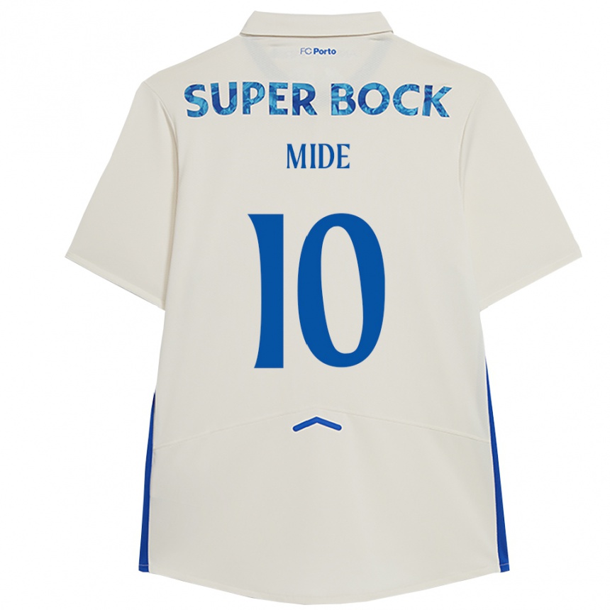 ילדים כדורגל Mateus Mide #10 לבן כחול ג'רזי קיט שלישי 2025/26