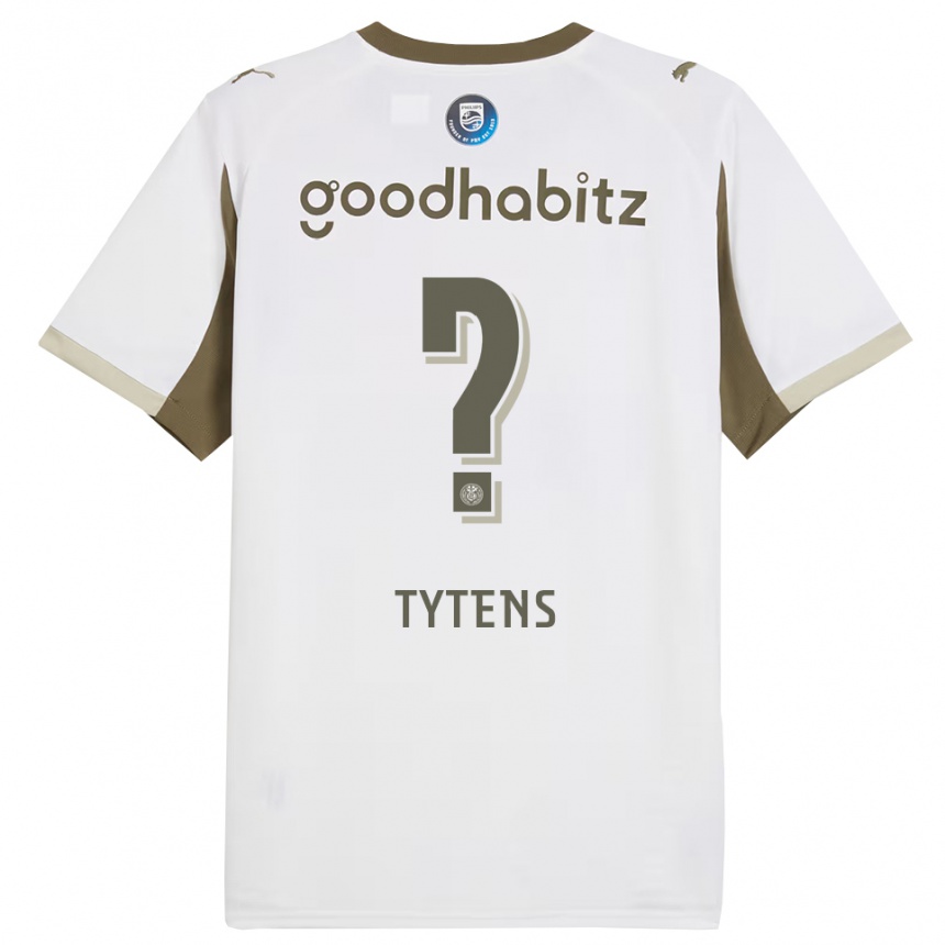 ילדים כדורגל Renzo Tytens #0 לבן אפור ג'רזי קיט שלישי 2025/26