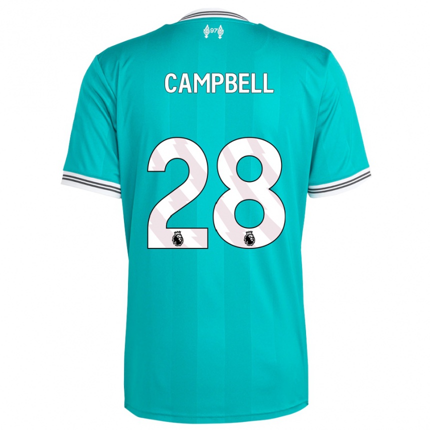 ילדים כדורגל מייגן קמפבל #28 ירוק לבן ג'רזי קיט שלישי 2025/26