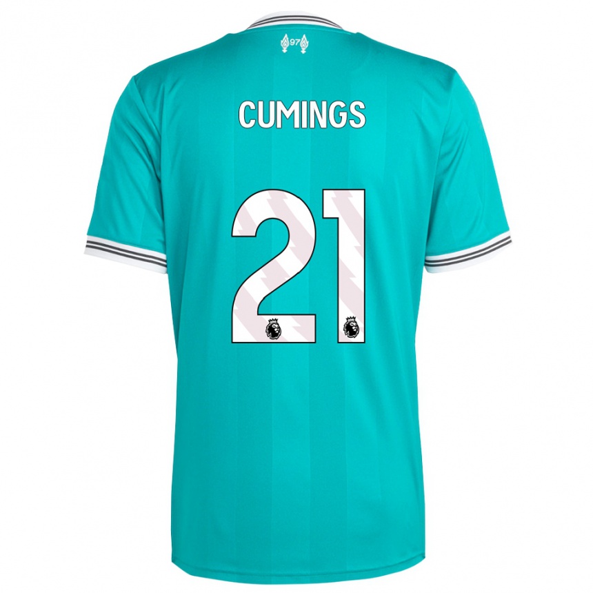 ילדים כדורגל ארת׳ה קאמינגס #21 ירוק לבן ג'רזי קיט שלישי 2025/26