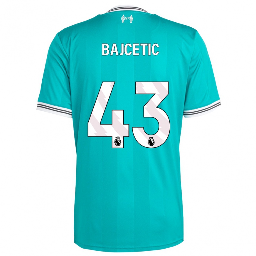 ילדים כדורגל סטפן בייצ'טיק #43 ירוק לבן ג'רזי קיט שלישי 2025/26