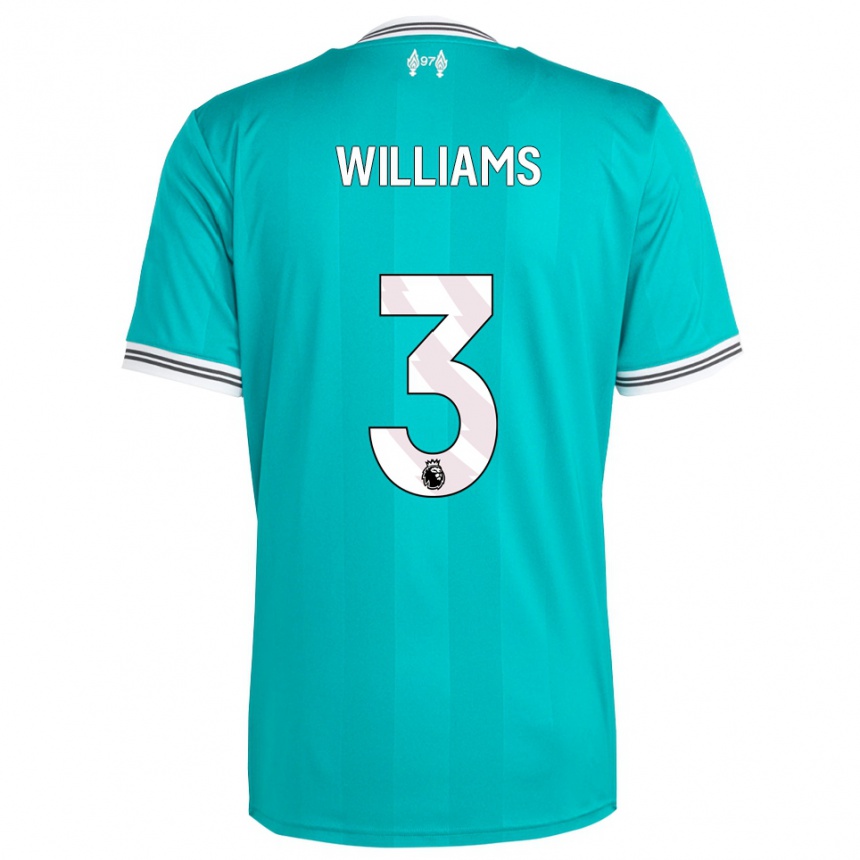 ילדים כדורגל Cameron Williams #3 ירוק לבן ג'רזי קיט שלישי 2025/26