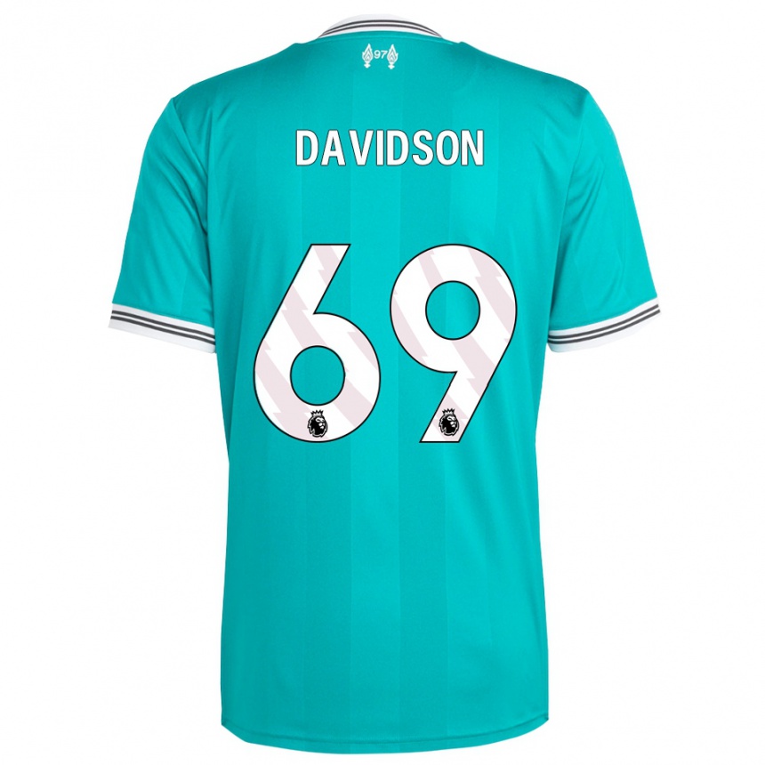 ילדים כדורגל ג'וש דיווידסון #69 ירוק לבן ג'רזי קיט שלישי 2025/26