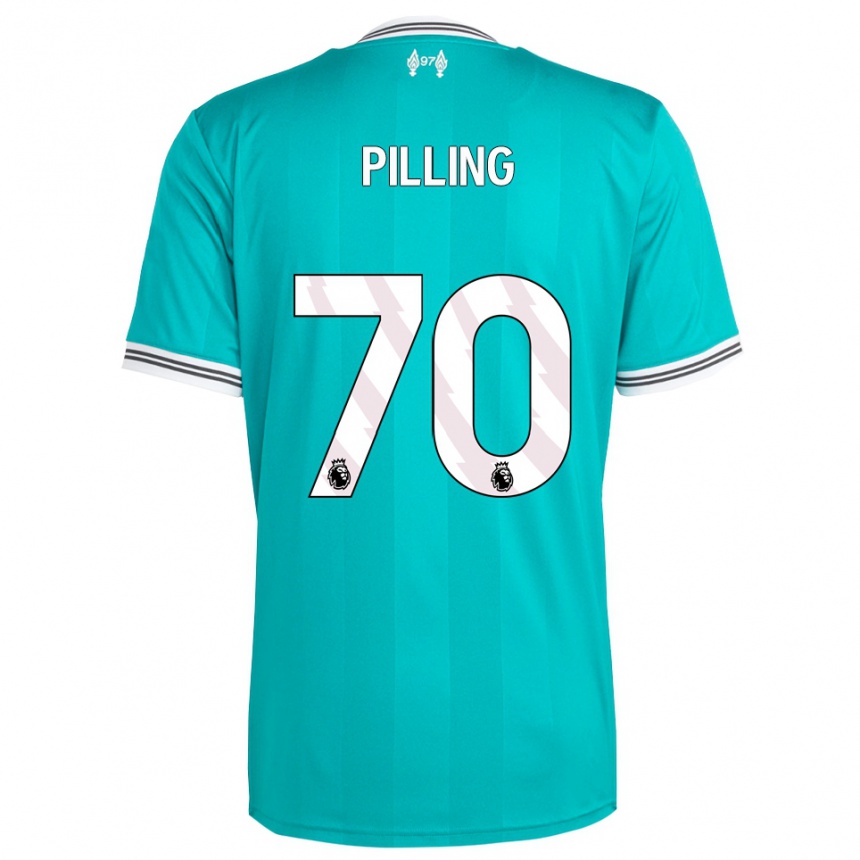 ילדים כדורגל טומי פילינג #70 ירוק לבן ג'רזי קיט שלישי 2025/26