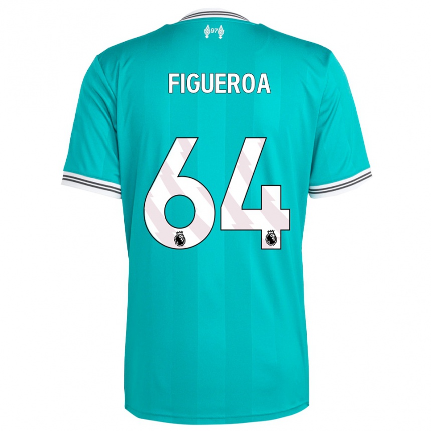 ילדים כדורגל קירול פיגוארה #64 ירוק לבן ג'רזי קיט שלישי 2025/26