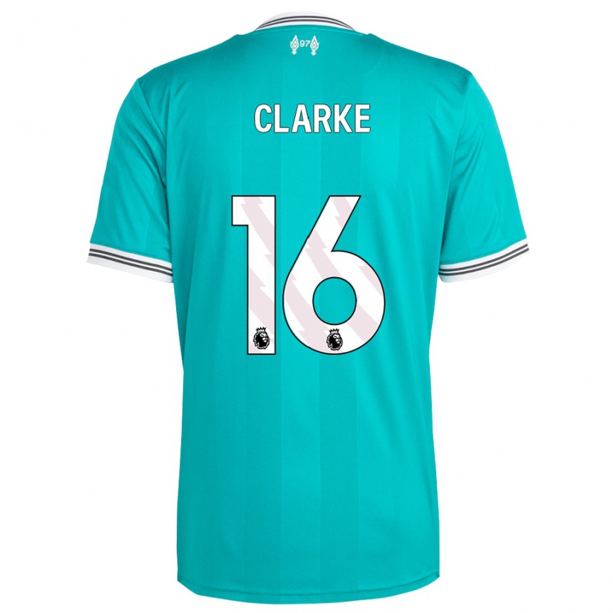 ילדים כדורגל Lucas Clarke #16 ירוק לבן ג'רזי קיט שלישי 2025/26