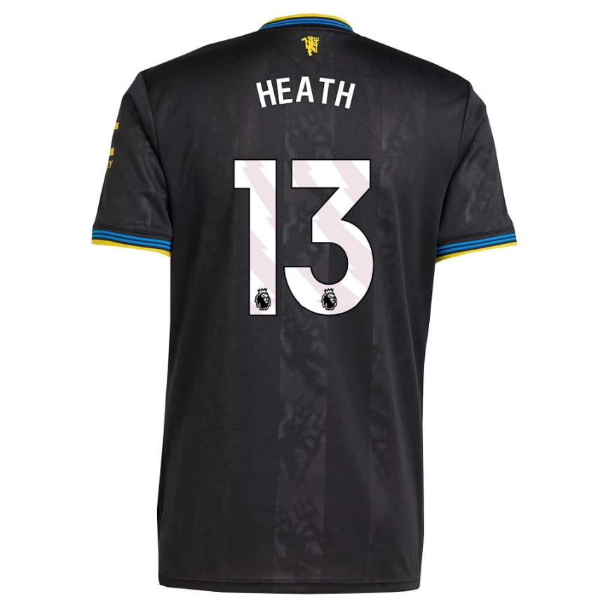 ילדים כדורגל Fred Heath #13 שחור צהוב כחול ג'רזי קיט שלישי 2025/26