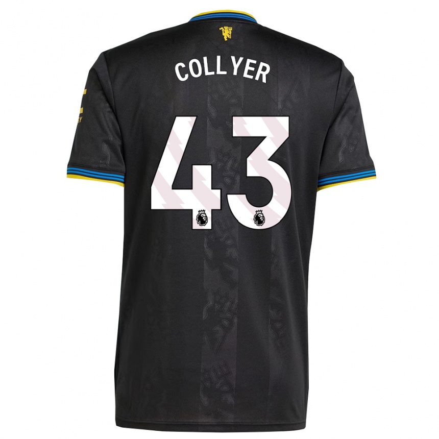 ילדים כדורגל טובי קולייר #43 שחור צהוב כחול ג'רזי קיט שלישי 2025/26